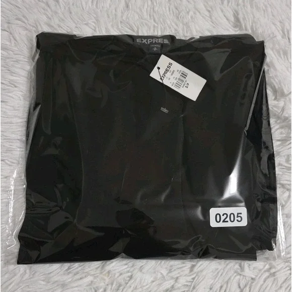 Express Women's Maxi Dress Small Sexy Cocktail Black Long Side Split NWT Bodycon - Picture 10 of 10